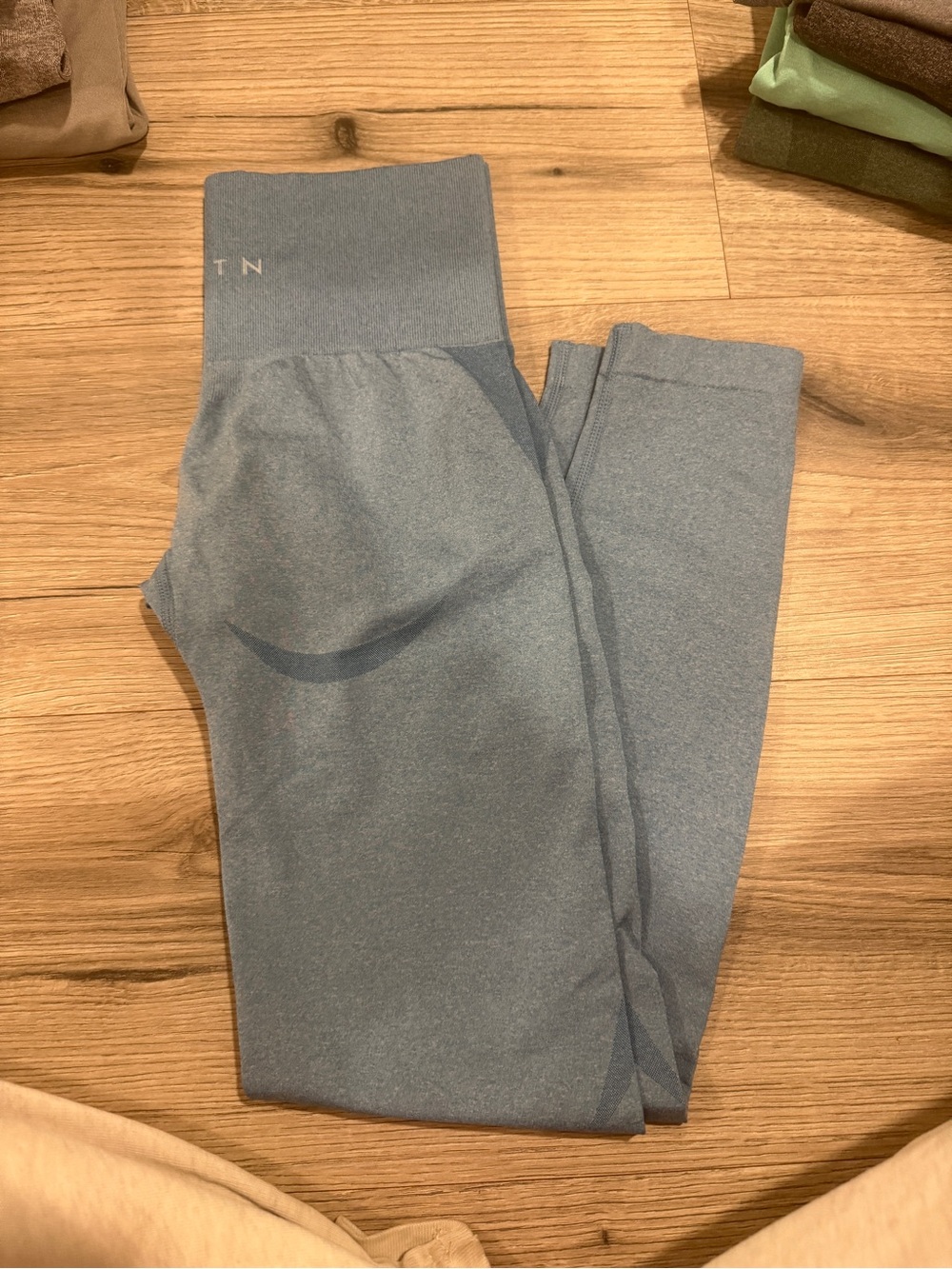 NVGTN Women’s High-Waist Leggings — Dusty Blue